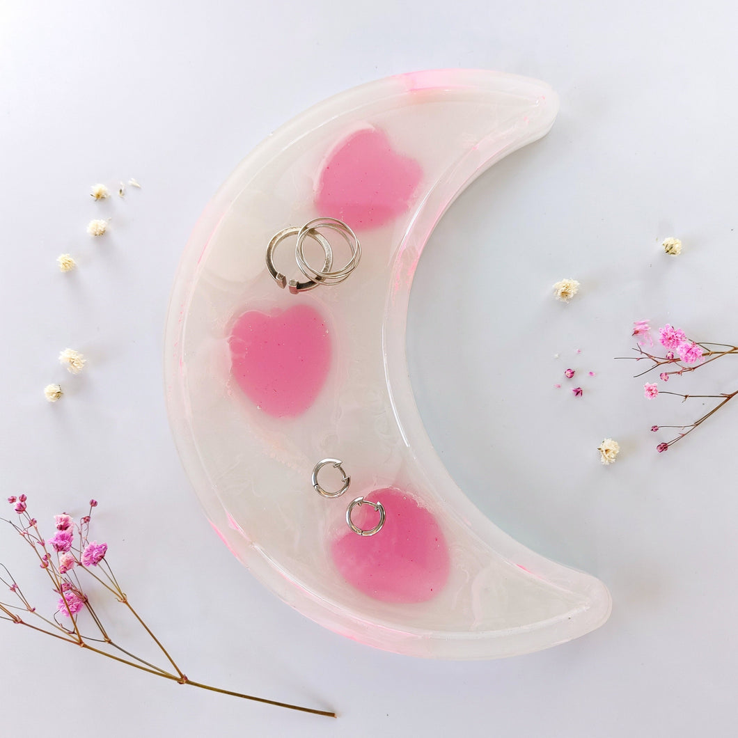 Candy Heart Moon Tray