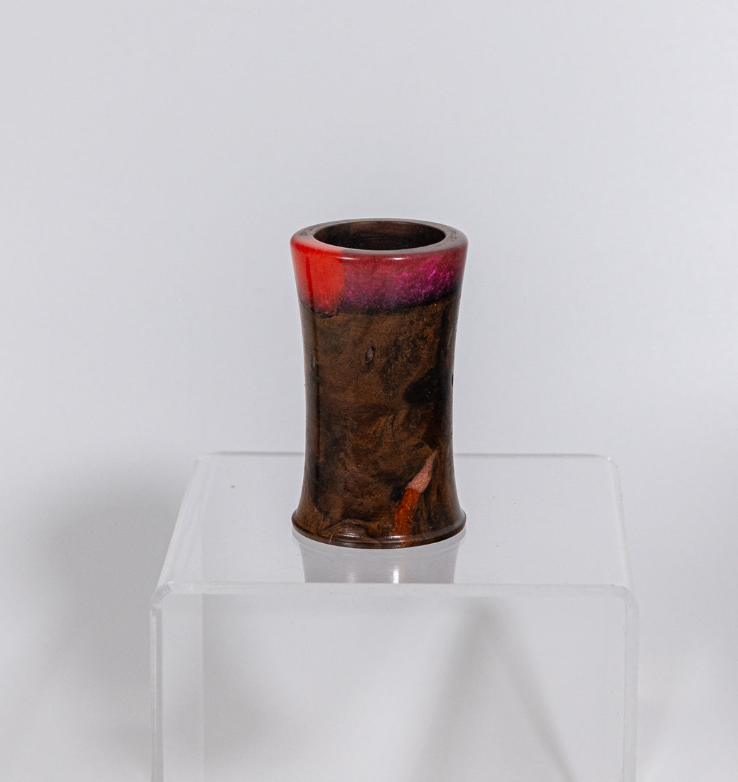 Walnut and Resin Toothpick Holder