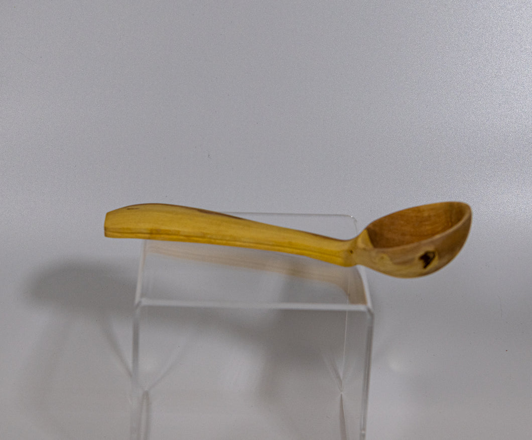 7 inch Hand-Carved Orange Wood Spoon