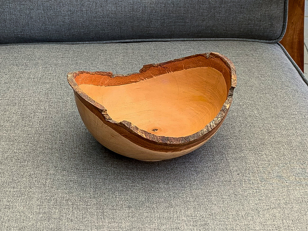 Natural-edged Mystery Wood Bowl